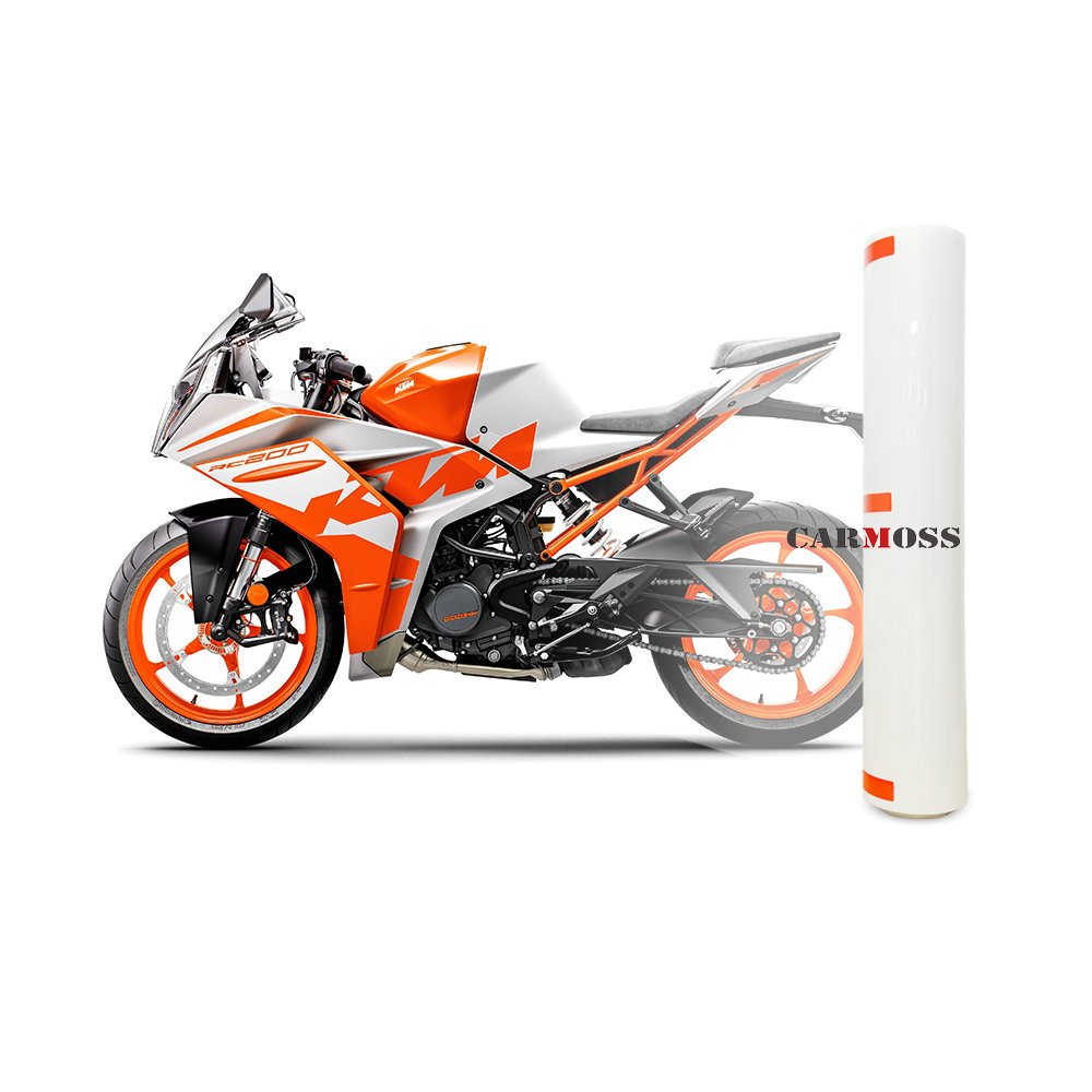 CARMOSS 7.5mil TPU Paint Protection Film for KTM Racing Motorcycles PPF