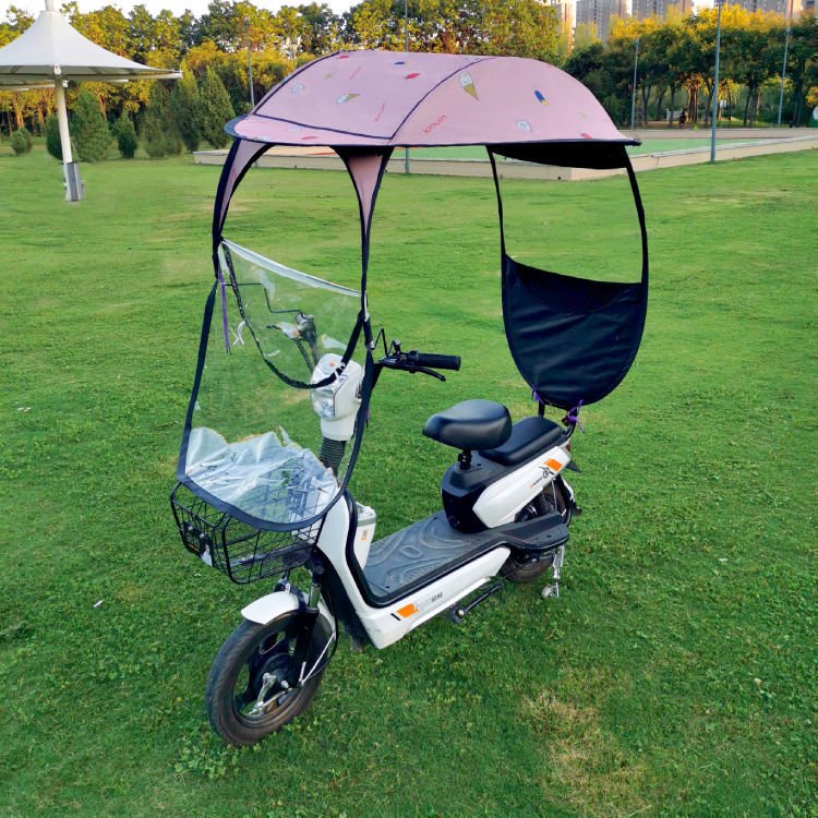 Multipurpose folding rainy proof for electric motorcycle umbrella sunshade in summer with cheap price