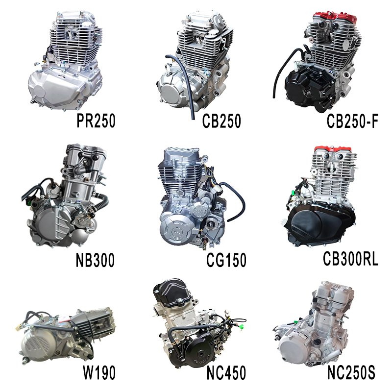Lifan Africa Morocco Okay Thanks110cc Engine 400cc Motorcycle Engine Water-cooled Complete 4 Stroke Electric / Kick Silver White