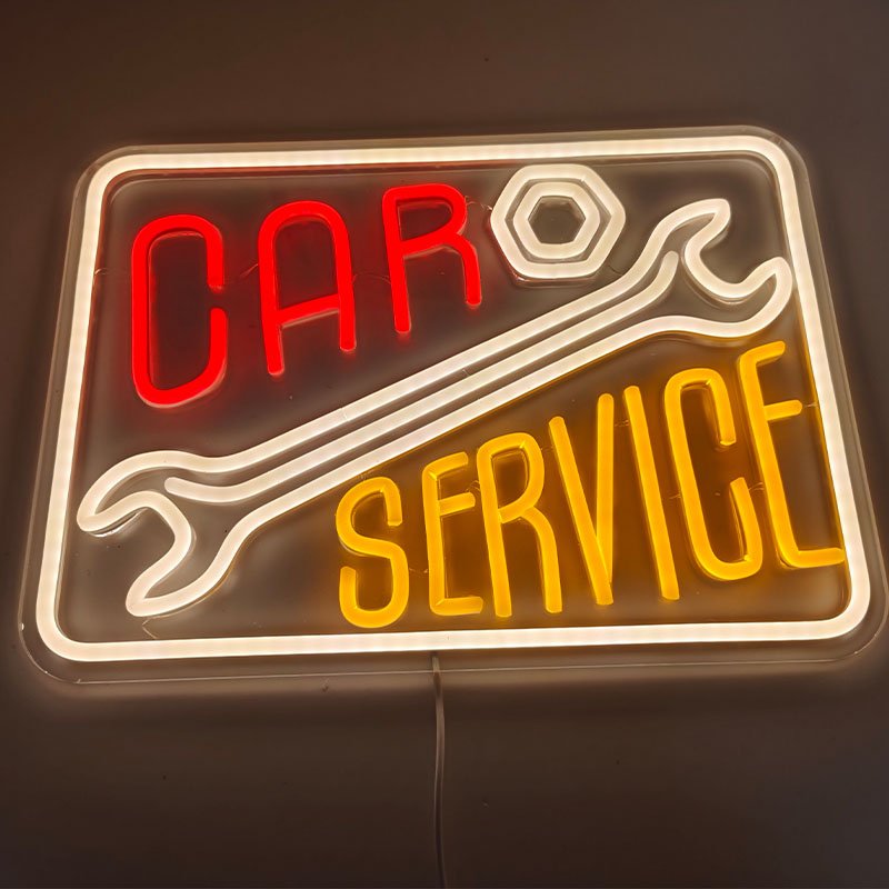 12V Neon Led Sign Car Garage Indoor Used Automotive Motorcycle Neon Sign