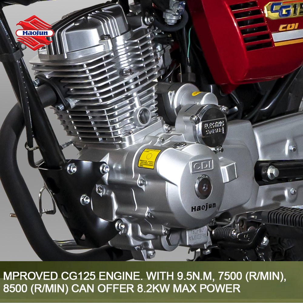 Haojun motos cg 125cc 150cc Popular Two Wheel Custom Gas Fuel Motorbike Adult Used Motorcycle