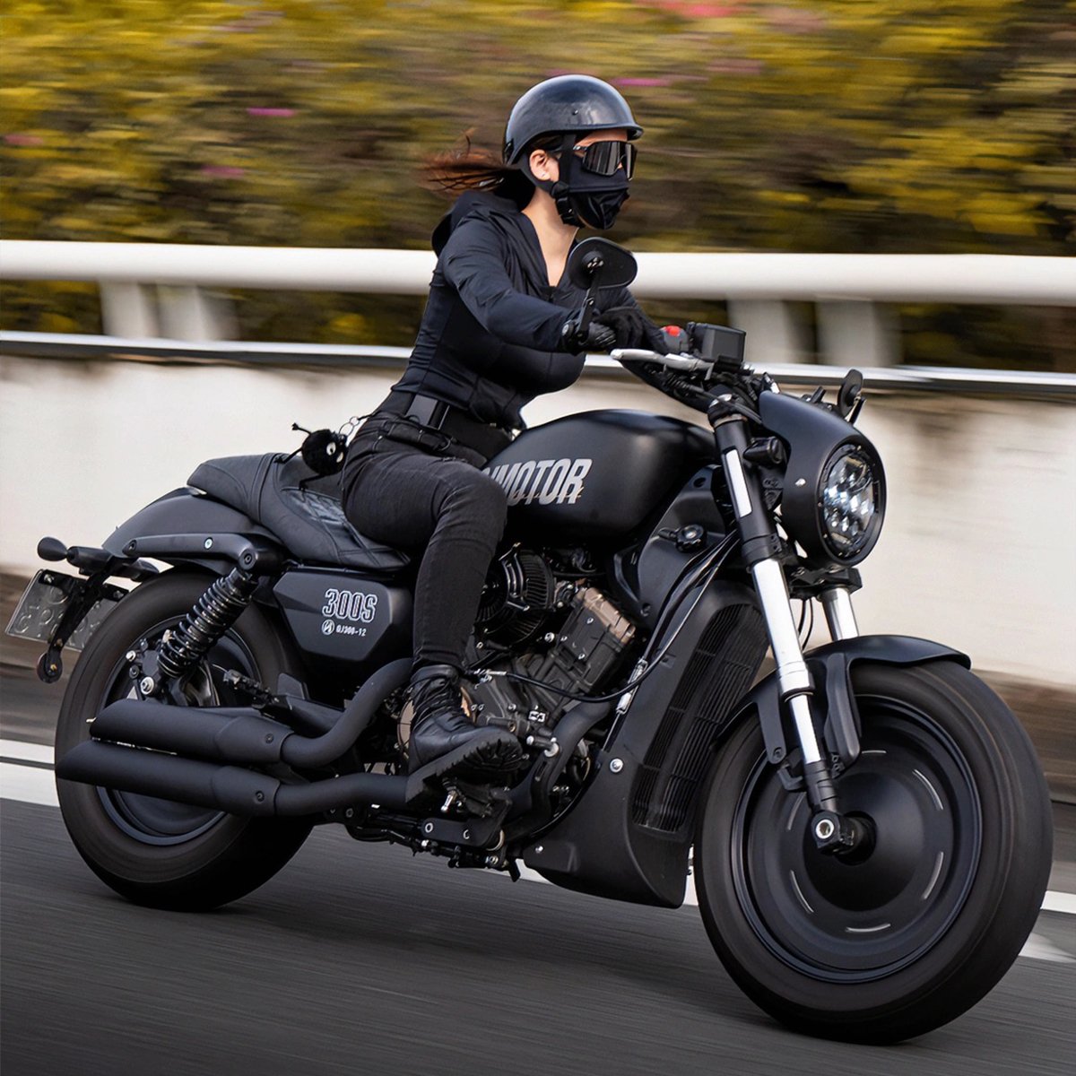 Motorcycle Stainless Steel Exhaust Full Systems Muffler Pipe Complete Slip On Muffler Baffle System For QJMOTOR SRV250