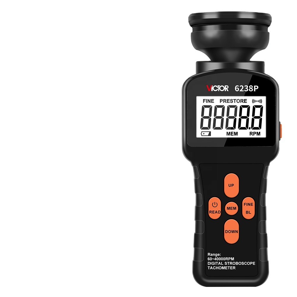 6238P Range 60-39999 RPM Digital Stroboscope Tachometer Non Contact Used In Motorcycle Car Meter