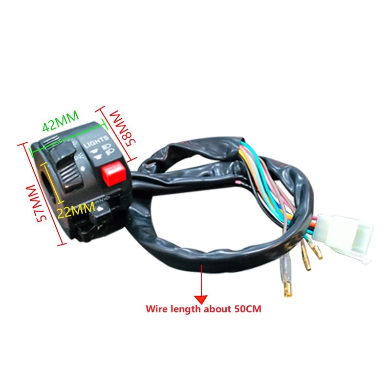 Universal Plastic Switch Handlebar Block Combination Accessory Modified for Motorcycle Dirt Bike ATV