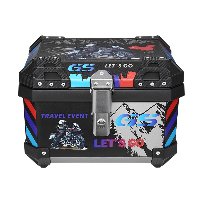 motorcycle PP plastic box Maxi-Scooter motor X-size motorbike trunk big tail cases top box