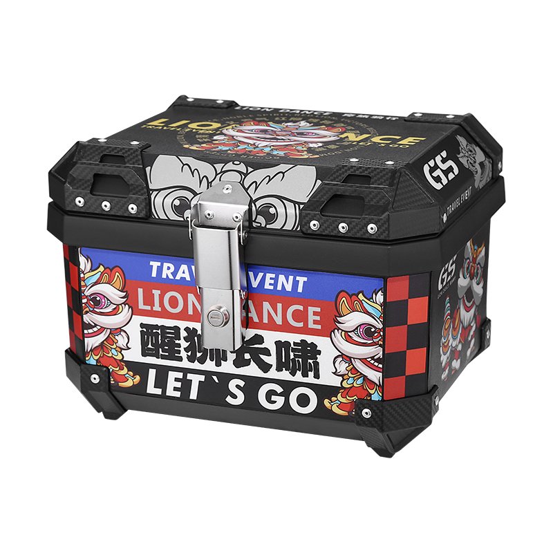 motorcycle PP plastic box Maxi-Scooter motor X-size motorbike trunk big tail cases top box