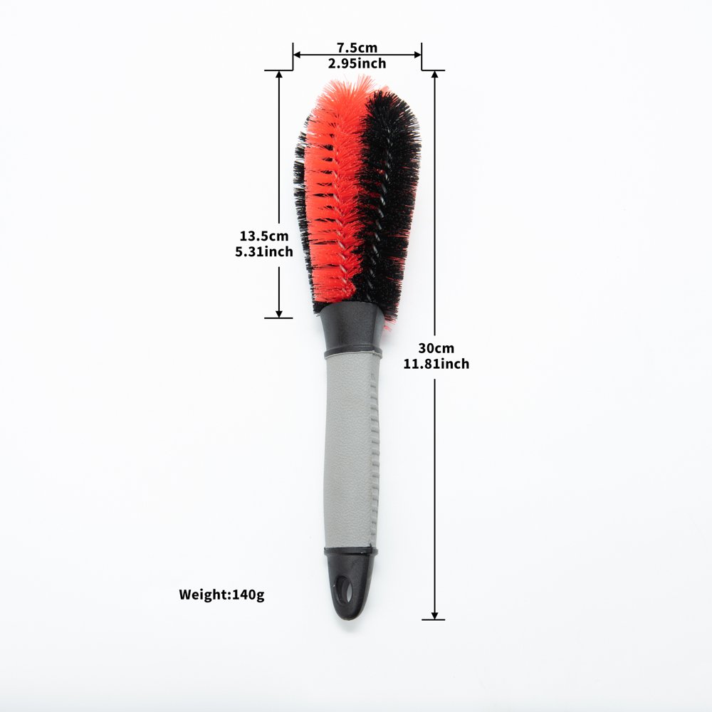 JYM-0132 Car PP Long Handle Wheel Cleaning Brush Used for Car Wheel Rim Gap Brushing