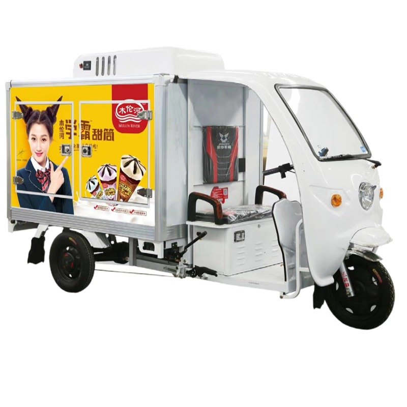 Refrigeration Freezer Electric Tricycle Cargo Tricycles 3 Wheel Bike Gasoline Engine Motorcycle