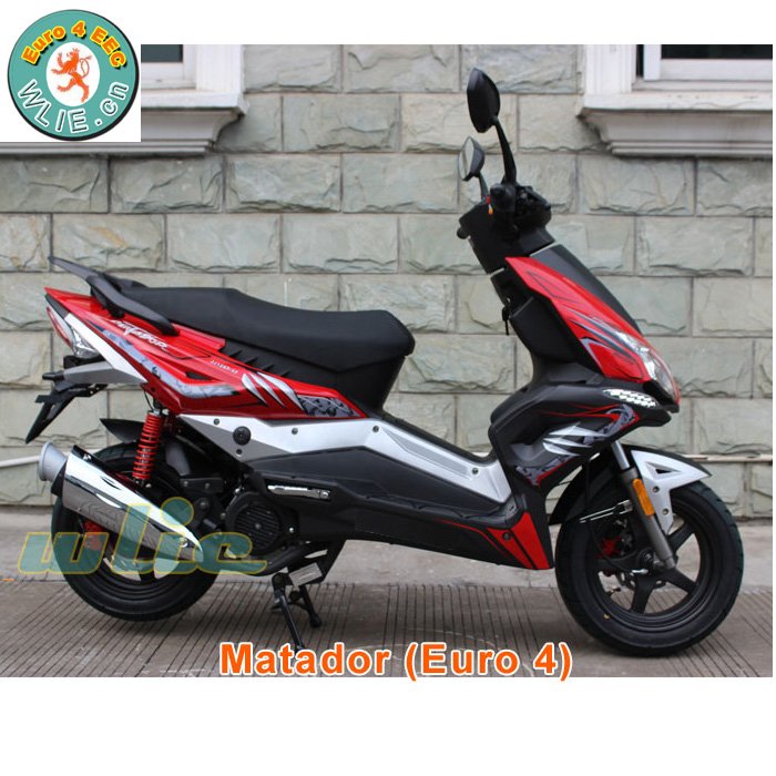 New Arrival used 49cc gas scooters united motorcycle unique scooter model Euro 4 EEC EFI system Matador 50cc, 125cc