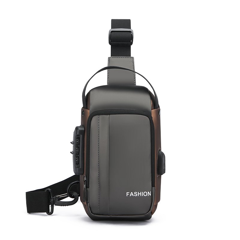 Stylish men's chest bag Waterproof outdoor motorcycle bag high-quality durable anti-theft Fanny pack sports mobile phone bag