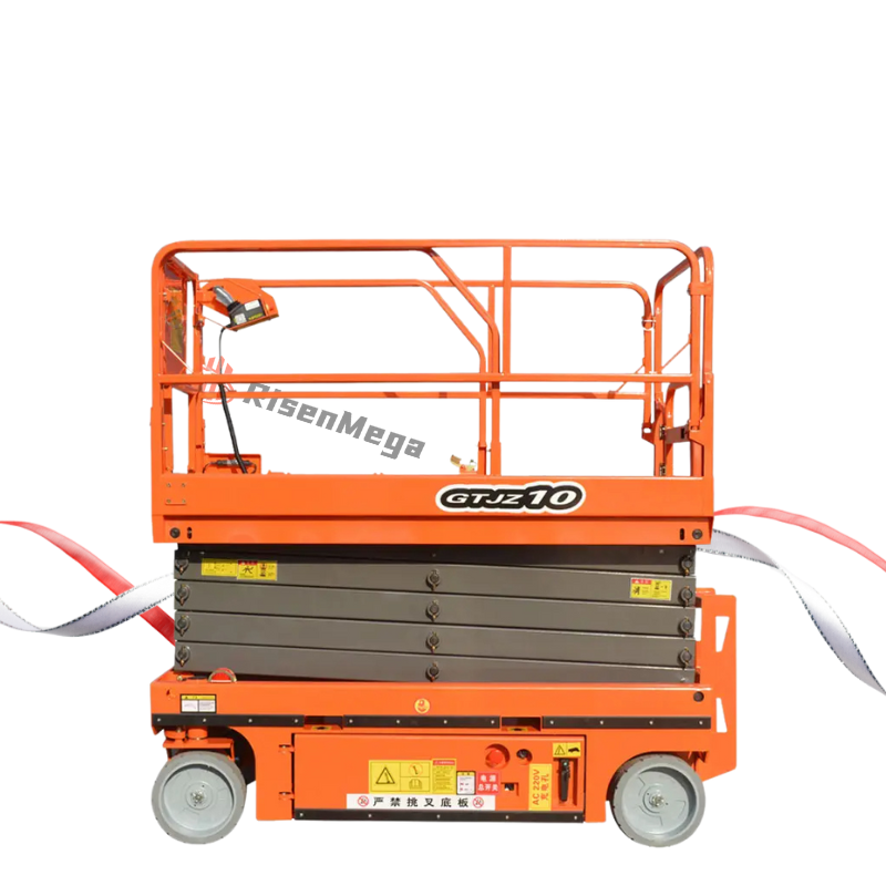 Electric Hydraulic Mobile Scissor Lift Platform 4M Min. Lifting Height Gear/Bearing/Gearbox Core Components Cargo Aerial Work