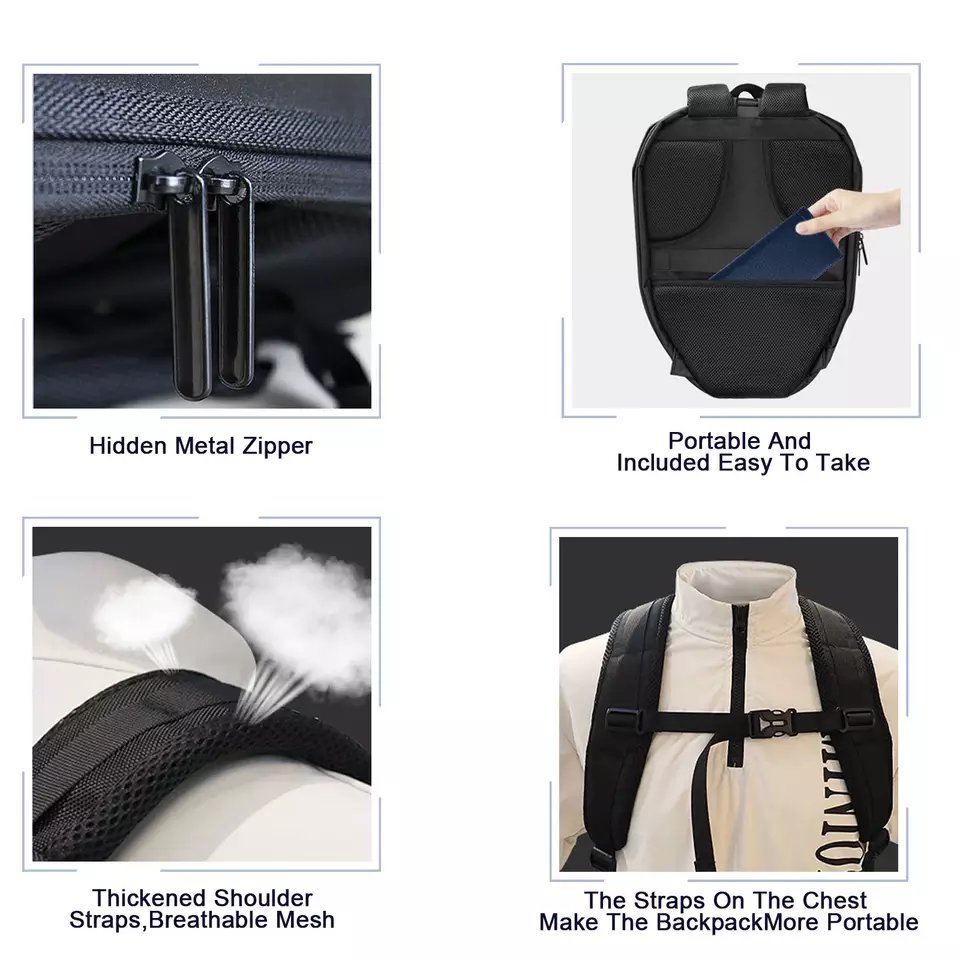 night Backpack Laptop Bag Motorcycle Riding Backpack Waterproof Hard Shell Diy Daypack Led Backpack