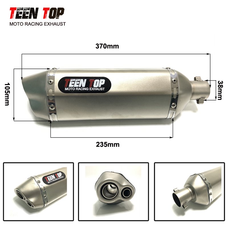Teen Top Used for retrofitting the exhaust system of Primavera 4t Sprint 4t motorcycles with stainless steel exhaust silencers