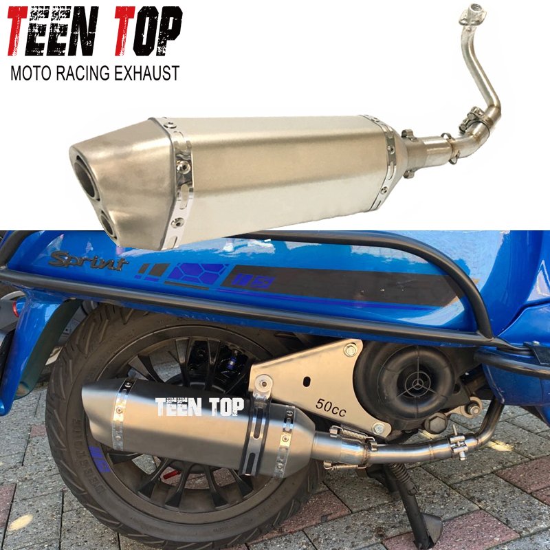 Teen Top Used for retrofitting the exhaust system of Primavera 4t Sprint 4t motorcycles with stainless steel exhaust silencers