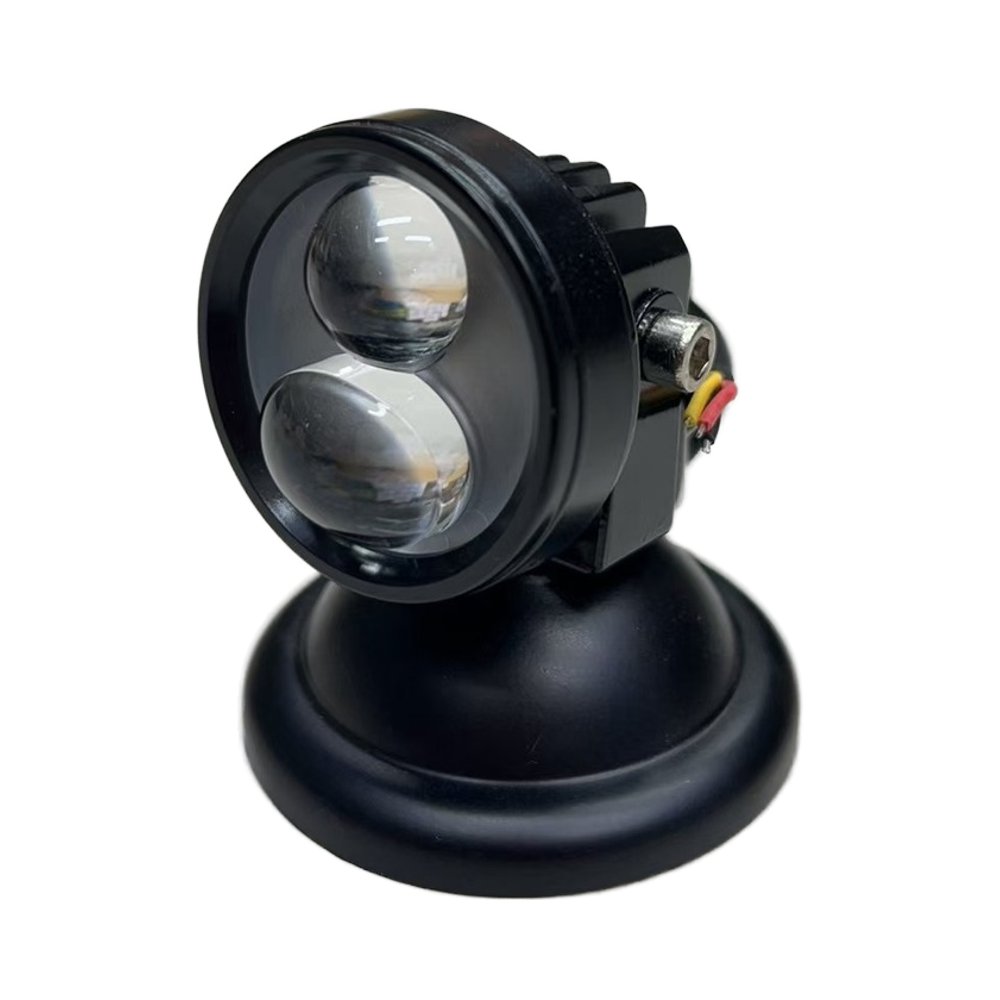 Mini Square LED Headlights Dual DRL 6000K Aluminum Electric Bicycle Spot Fog Driving Work Light Autos Tractors Electric FORD