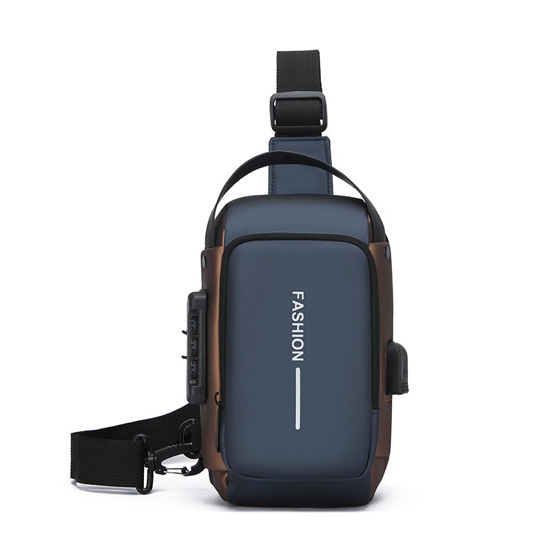 Stylish men's chest bag Waterproof outdoor motorcycle bag high-quality durable anti-theft Fanny pack sports mobile phone bag