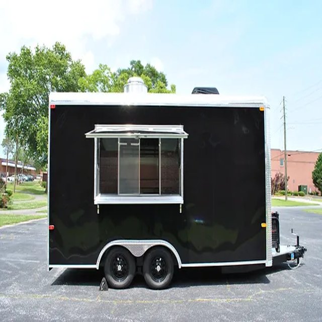 Food Carts Shop Food Trucks Mobile Food Customized Hot Key Long Power Outdoor Packing Wheels