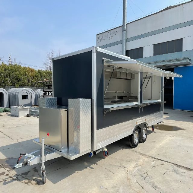 Food Carts Shop Food Trucks Mobile Food Customized Hot Key Long Power Outdoor Packing Wheels