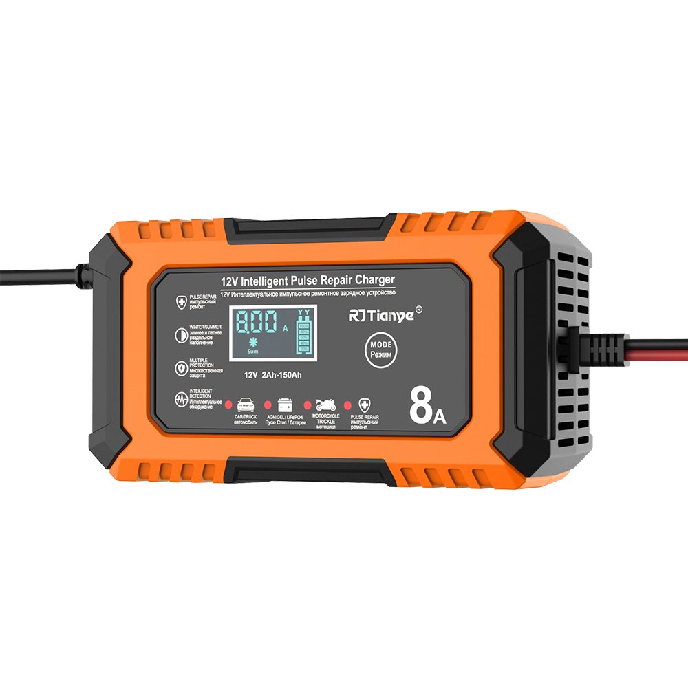 Latest products in 2024 RJ-C120801A 12v8A lead-acid battery charger/LiFePO4