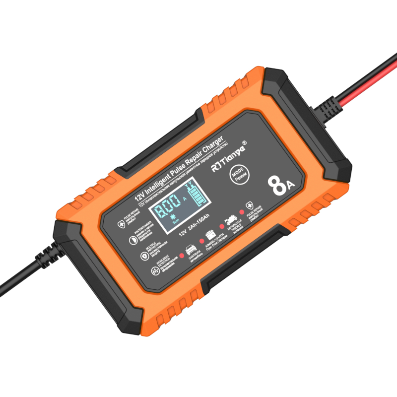 Latest products in 2024 RJ-C120801A 12v8A lead-acid battery charger/LiFePO4