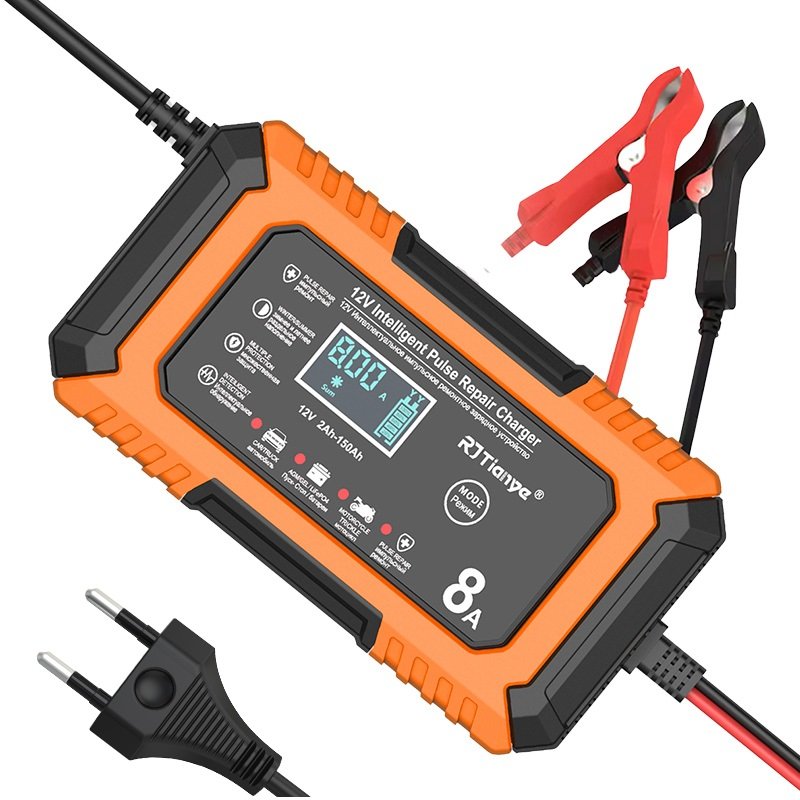 Latest products in 2024 RJ-C120801A 12v8A lead-acid battery charger/LiFePO4