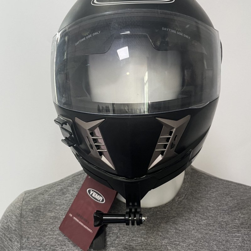 Motorcycle helmet chin stand gopro 12 sports camera stand for riding mobile phone shooting motorcycle bracket