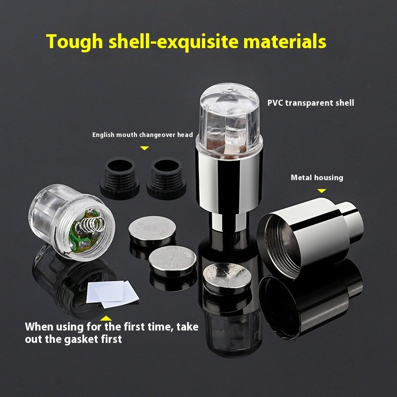 Tire Valves Cap Light For Car Motorcycle Bicycle Wheel Tyre Led Colorful Lamp Cycling Hub Glowing Bulb Accessories