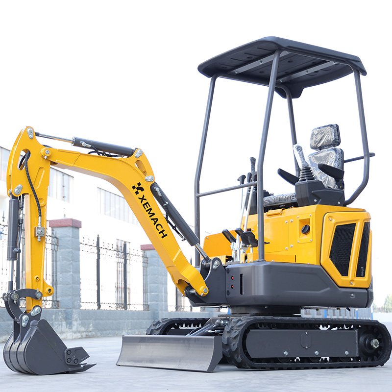 1.5 Ton KOOP192F Famous Engine Mini Crawler Excavator XN17 Pro Pivot Mini Excavator Motorcycle Engine Zongshen 250cc Engine