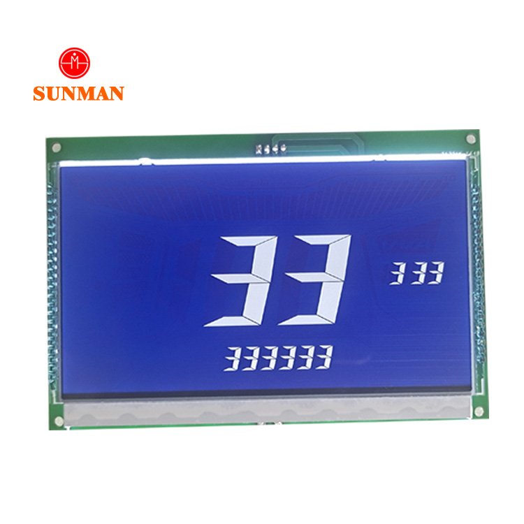 Oem Odm Factory Customize Shape TN HTN VA Segment LCD Display Glass Metal Pin Car Dashboard Motorcycle Digital Speedometer LCD