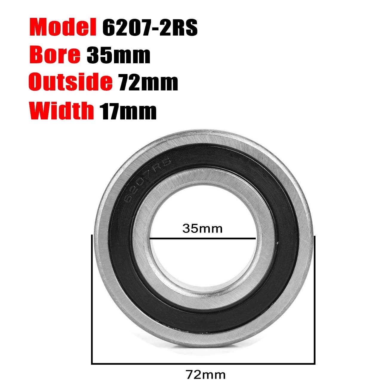Price list 6207 bearing zz 2rs ball bearing used groove 6207zz 35x72x17mm Bearing 6207