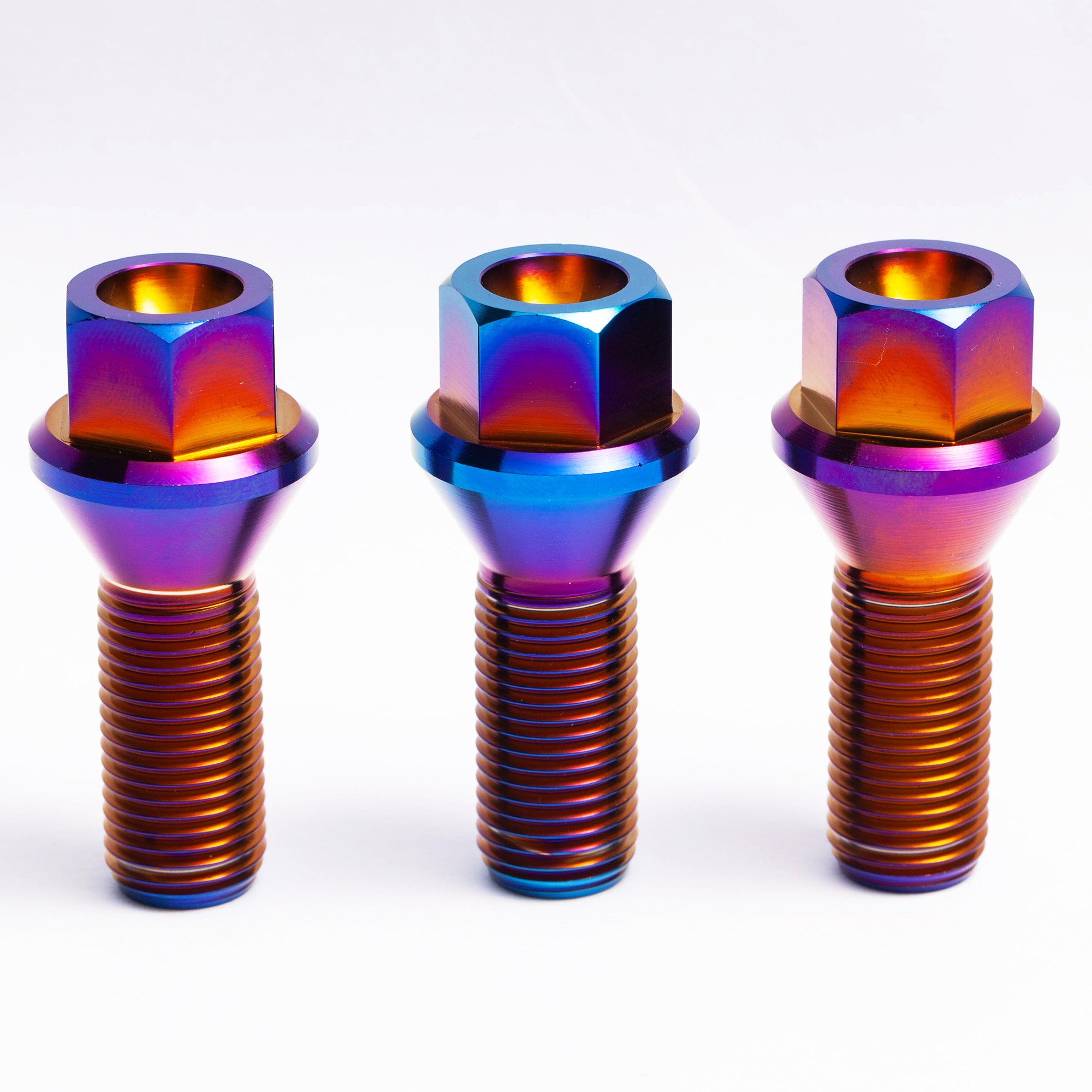 BST-TI Titanium Wheel Lug Nuts Car Bolts Wheel Bolts Set Open End Short Tuner Screw Lug Nuts Reliable Titanium Wheels Rims