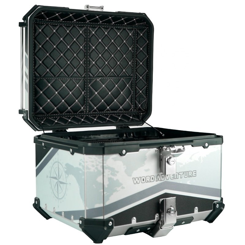 Factory direct sales customized motorcycle boot large capacity motorcycle aluminum boot kit motorcycle top box