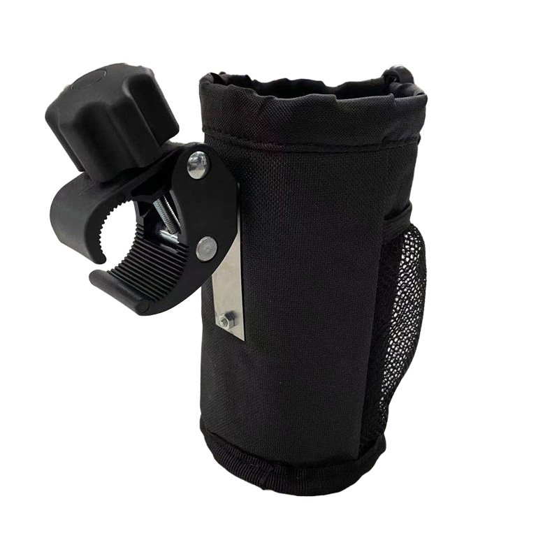 New design Bike Water Bottle Holder Bicycle Drink Cup Holder Hanging Bag with Mesh Pockets