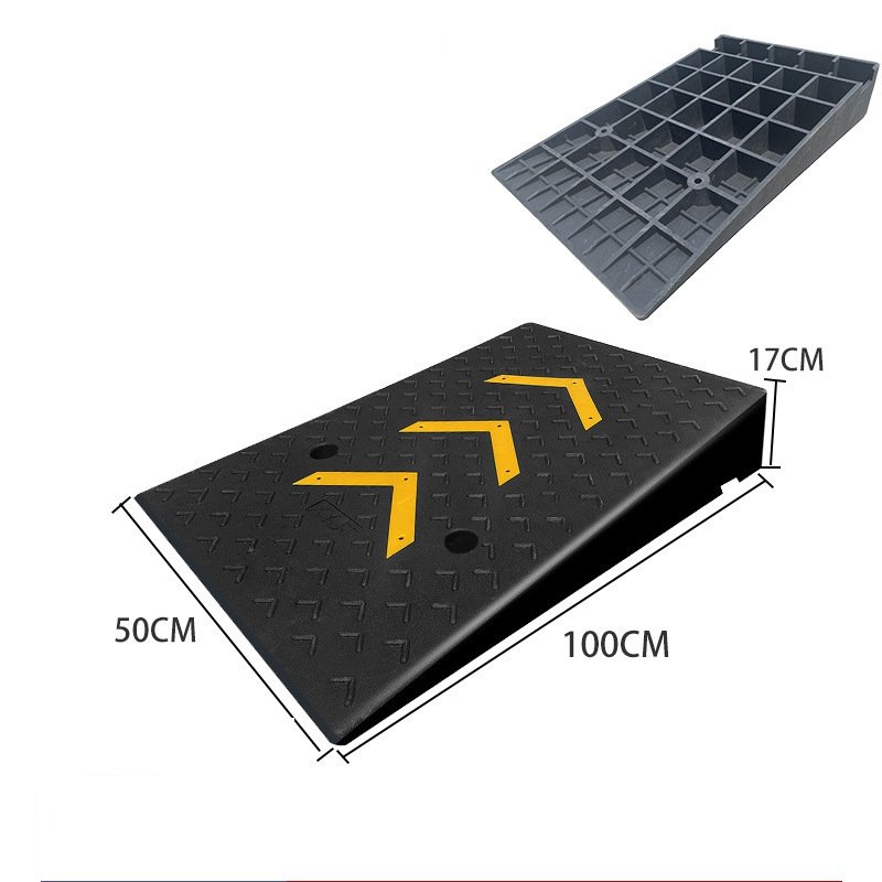 50*100*18cm Garage Car Motorcycle Rubber Flexible Kerb Wheelchair Ramp For Stairs