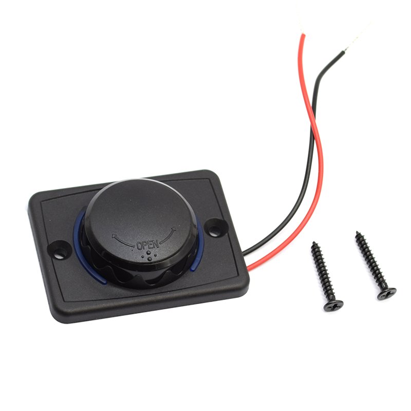 Auto Car Marine motorcycle RV Car Charger Usb Panel 24V 2A dual port Type C PD and QC 3.0 USB charger with mounting panel