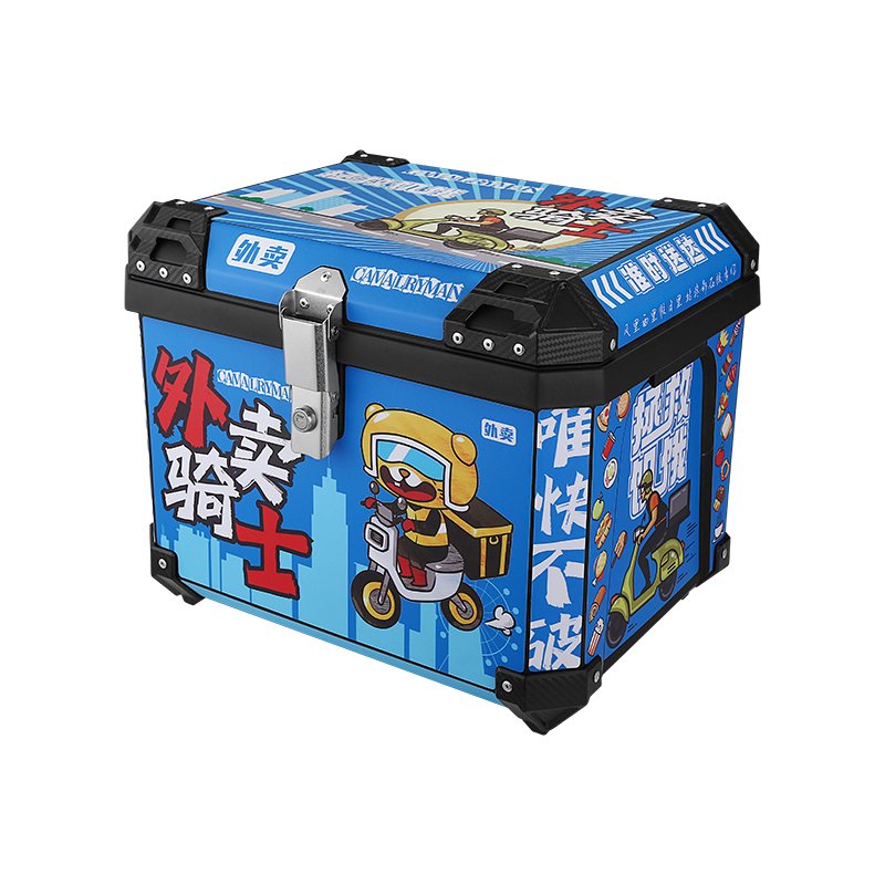 Caja trasera para motocicleta, estuche superior con cerradura, casco, almacenamiento de equipaje, caja de viaje trasera con dise