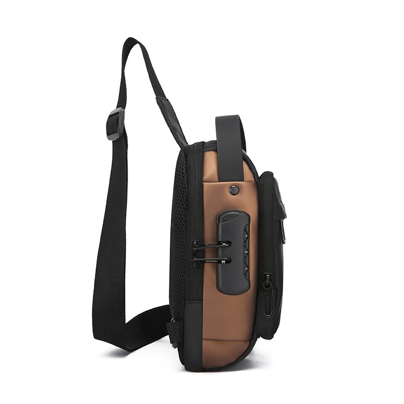 Stylish men's chest bag Waterproof outdoor motorcycle bag high-quality durable anti-theft Fanny pack sports mobile phone bag