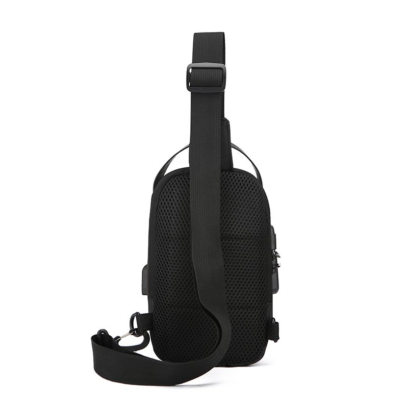 Stylish men's chest bag Waterproof outdoor motorcycle bag high-quality durable anti-theft Fanny pack sports mobile phone bag
