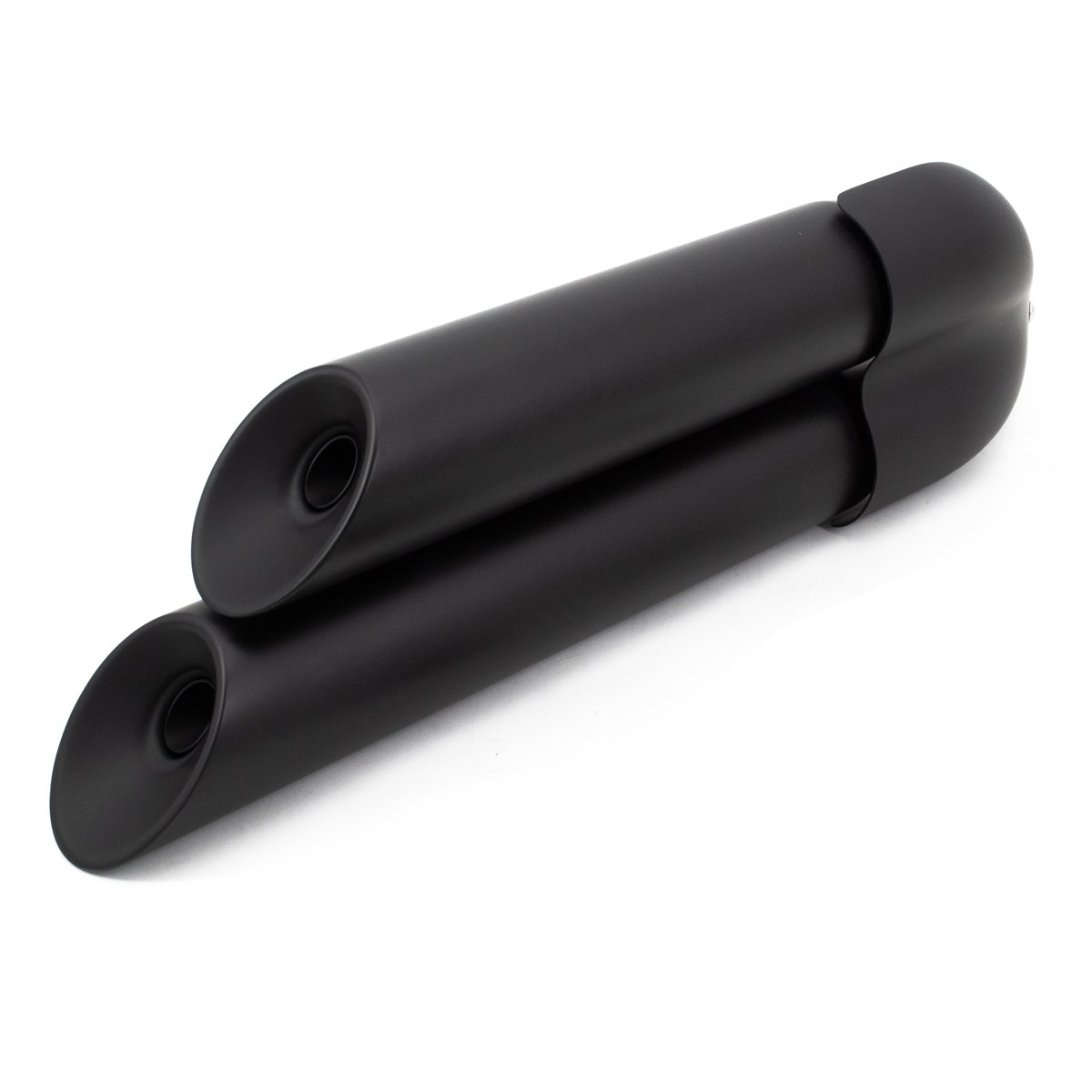 Customized Retro Motorcycle Exhaust Silencer Pipe Right Side Double Tube With Stainless Steel Material for Haojue TR300 Criuser