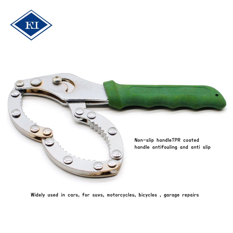 Adjustable 60-75mm Handcuff Type Oil Filter Wrench Handcuff Type Steel Spanner