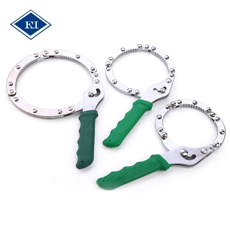 Adjustable 60-75mm Handcuff Type Oil Filter Wrench Handcuff Type Steel Spanner