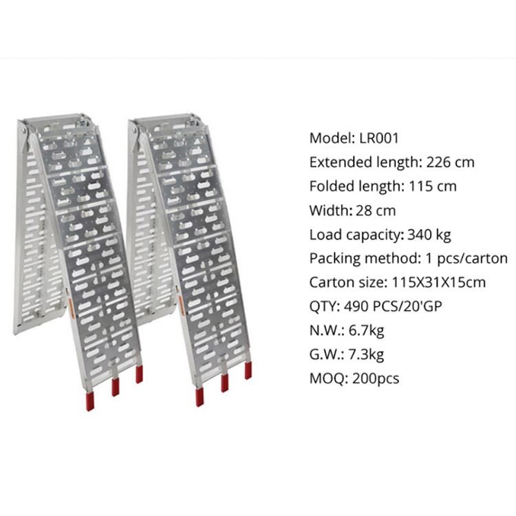 The Factory At a Low Price Used Motorcycle Ramps Multifunction Easy To Use Motorcycle Sliding Ramp