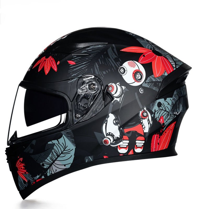Orz motorcycle helmet Men's and women's headless helmet full tail helmet rider Bluetooth motorcycle