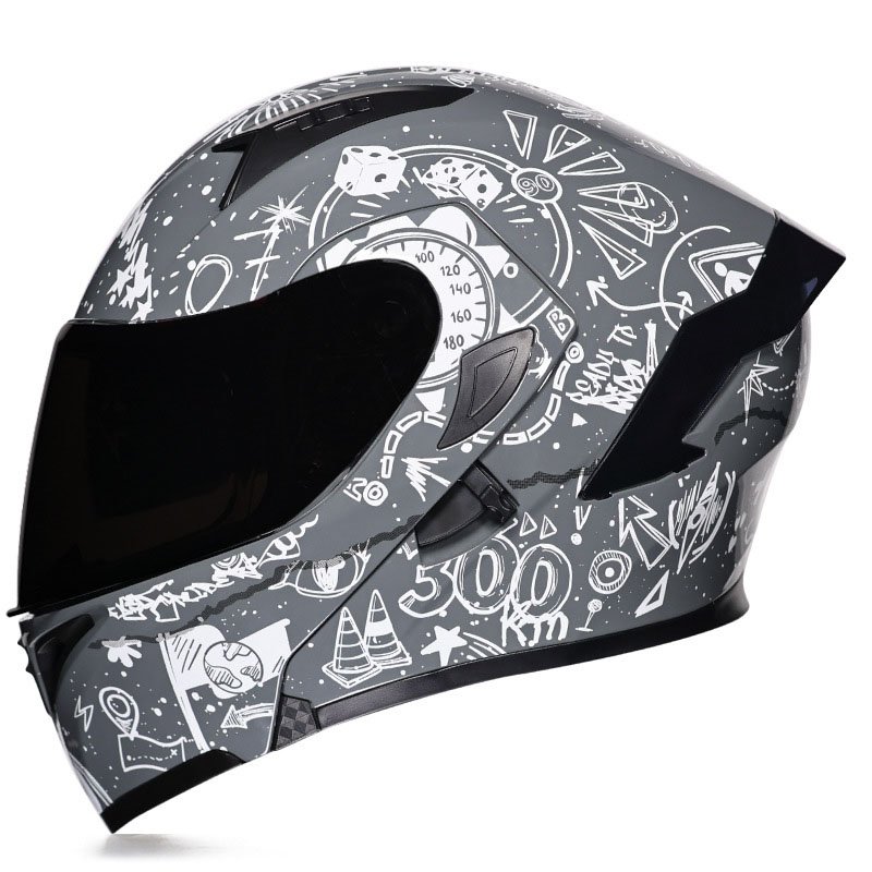 Orz motorcycle helmet Men's and women's headless helmet full tail helmet rider Bluetooth motorcycle