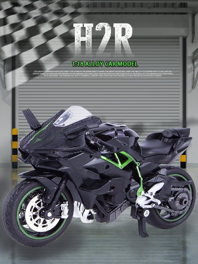 1/18 Kawasaki Alloy Motorcycle Model Vehicles Collectible Hobbies Diecast Motorcycle Model For Boy Toys