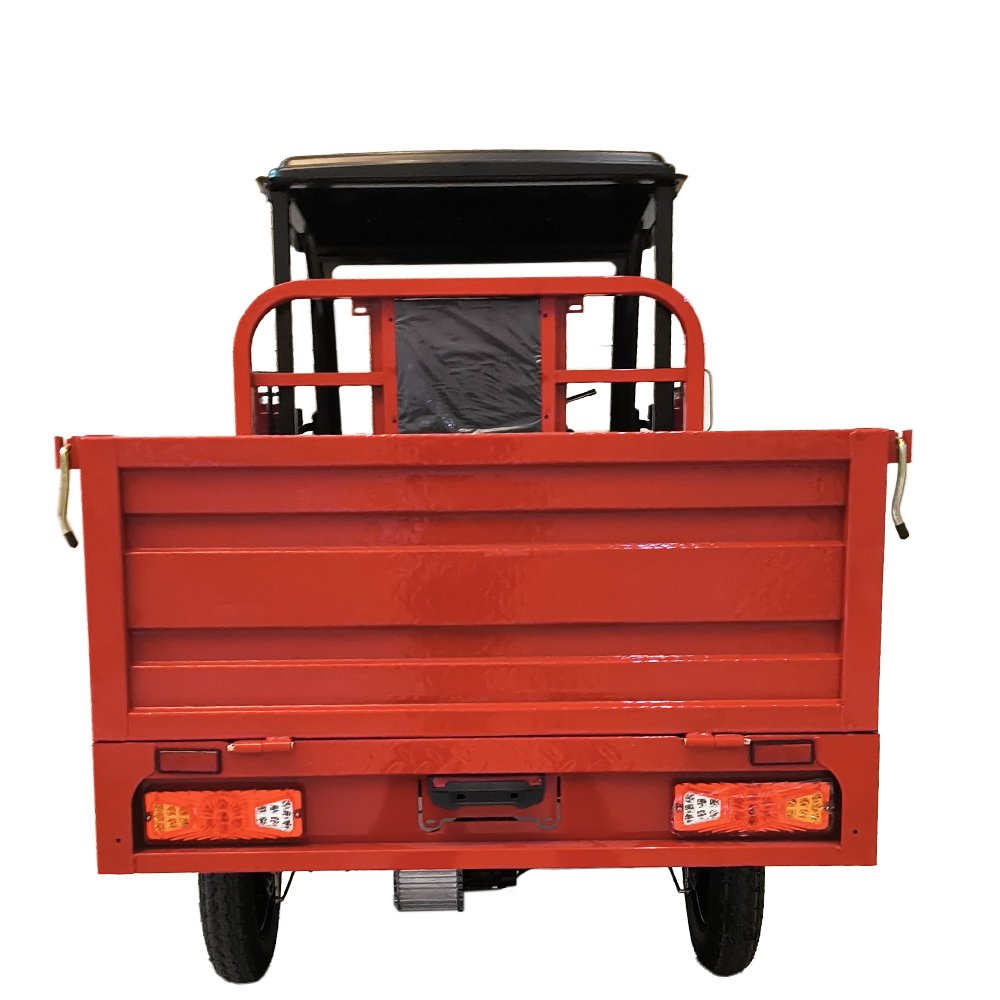 Gonghua High Quality 1200W Stainless Steel Open Body Electric Cargo Tricycles 3 Wheel Motorcycles Used For Cargo Transport