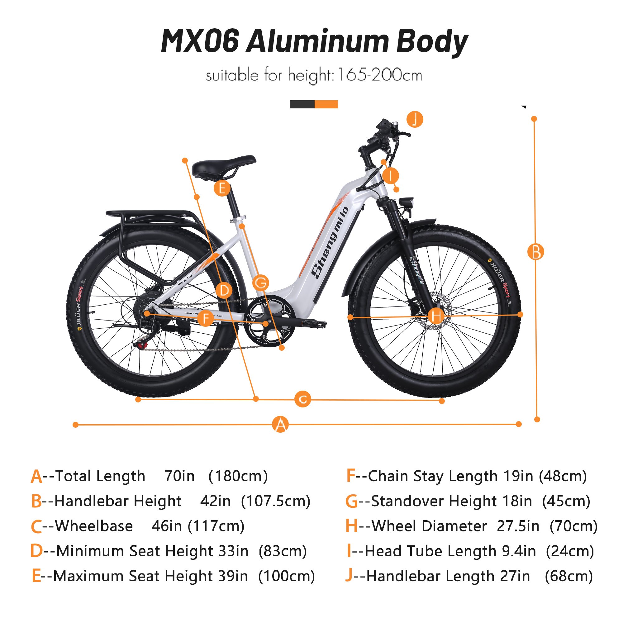 shengmilo electric bike 48v500w 26inch vintage motorcycle MX06 snow moto electrica for adult women city wholesale ebike