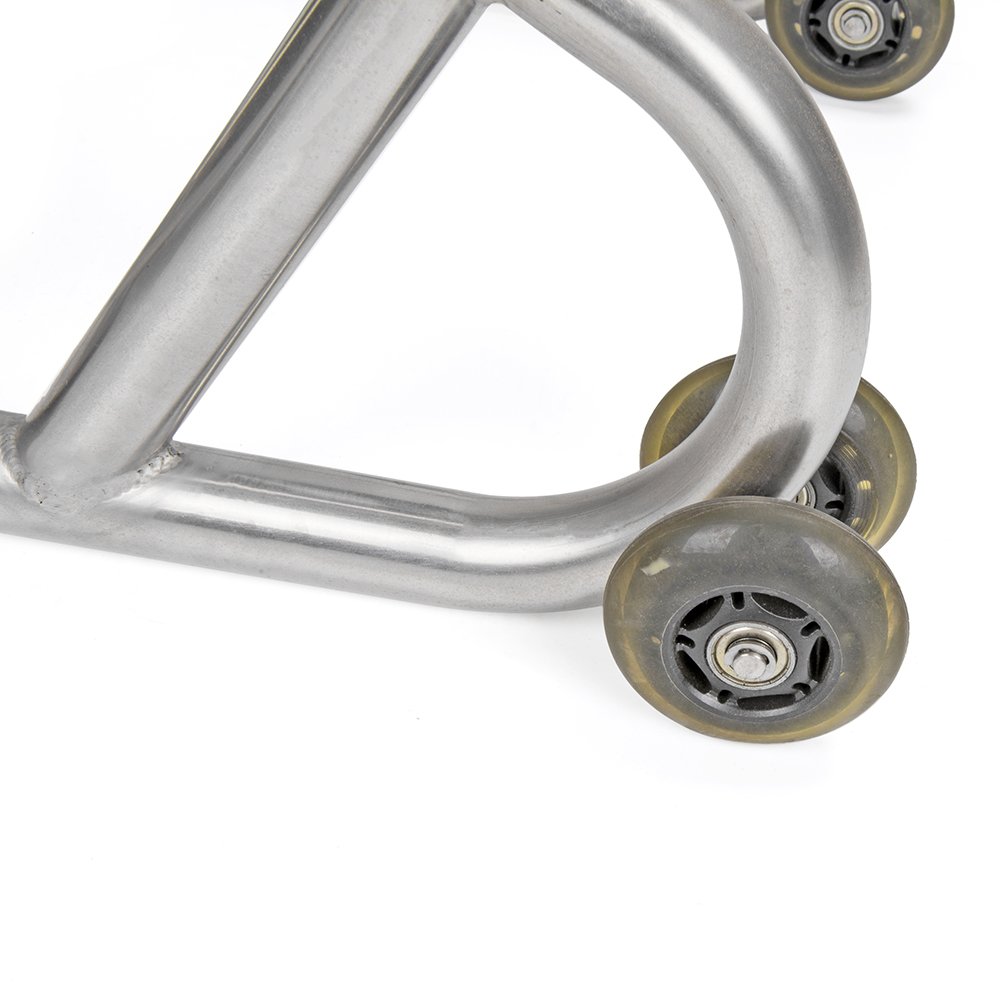 Stainless Steel Motorcycle Front Head Paddock Swingarm Trackside Lift Repair Stand