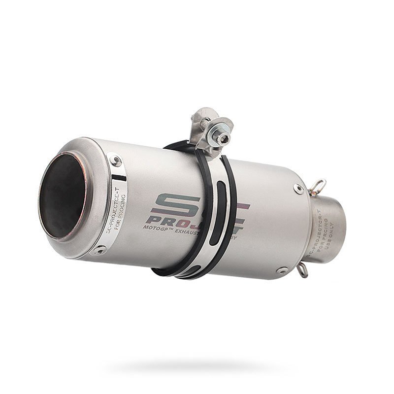 Motocross racing silencer Color stainless steel 51 mm motorcycle exhaust silencer tube exhaust motorcycle pipe