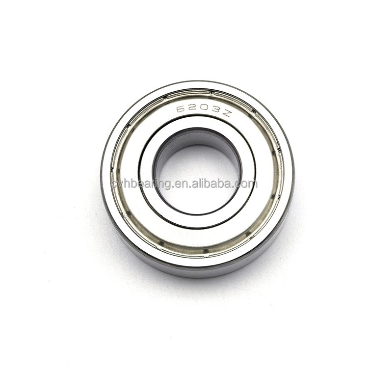 High precision bearing 6203ZZ 17x40x12mm 6203-2RS used in motorcycle deep groove ball bearing 6203z Chrome Steel GCR15